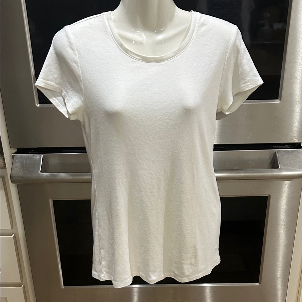 Faded Glory Women's White Short Sleeve Tee